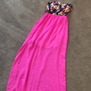 Strapless maxi dress. Brand new with tags!